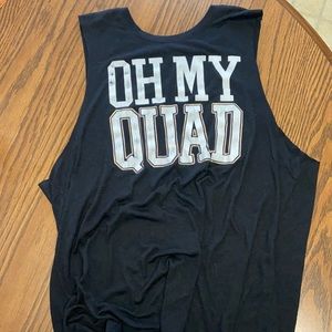Oh my quad muscle tank top. Size large.